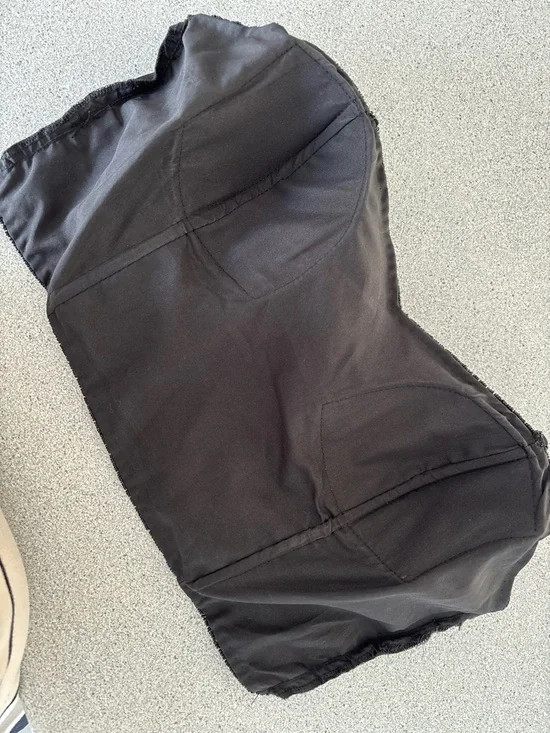 Heavy Beaded Smocked Crop Top Luxe Statement Bustier Festival Evening Event XL - Picture 12 of 16